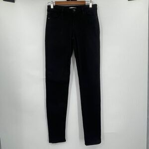 Alice & Olivia Black Cotton Blend High Rise Skinny Jeans Size 29